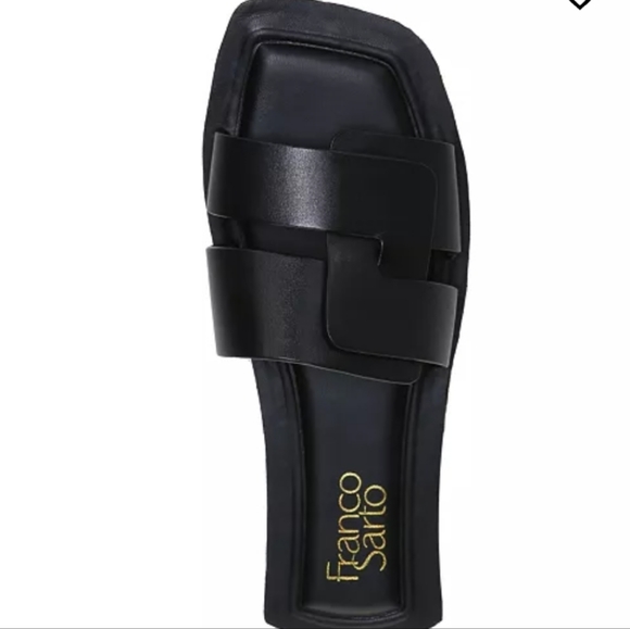Franco Sarto Capri Slide Sandals Black -9 - Picture 4 of 8